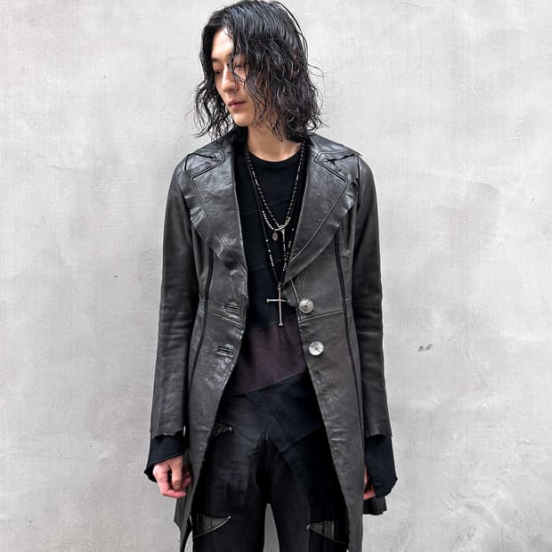 sheep leather cutting coat 