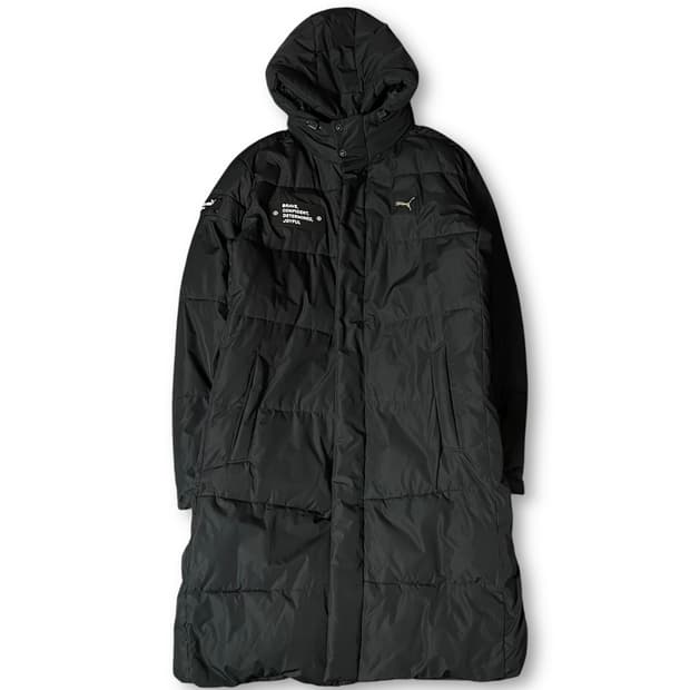 푸마 블랙 롱패딩 180