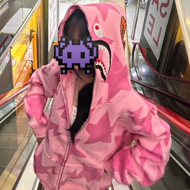 베이프 후드집업 XXL