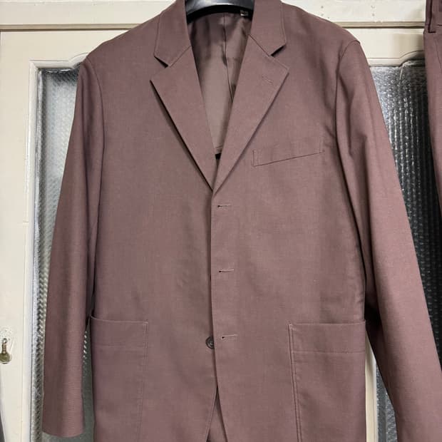 uniqlo U 릴렉스드 테일러드 브라운 셋업 M, 76