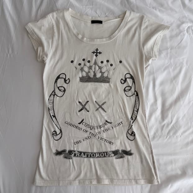 japanese vtg 스컬 슬림핏 반팔