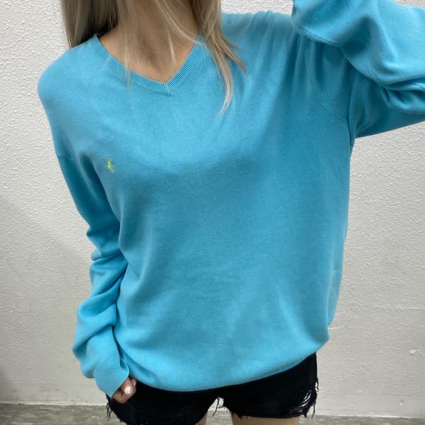폴로 랄프로렌 그린포니 소라 브이니트 M
