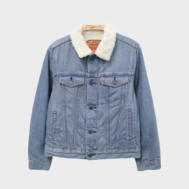 리바이스 뽀글이 데님 자켓 62187