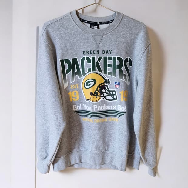 뉴에라 NFL 그린베이 패커스 맨투맨 티셔츠 L