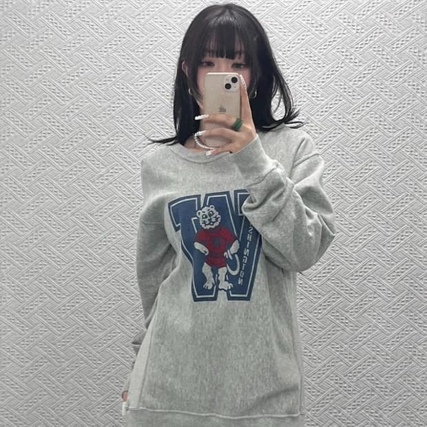 챔피온 리버스위브 올드스쿨 키치 빅프린팅 맨투맨 L C10828