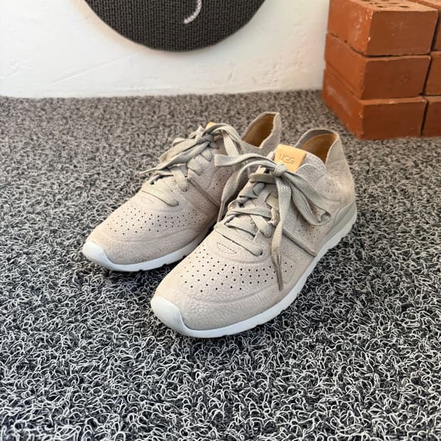 UGG(어그) 여성 가죽 스니커즈 (그레이, US 7)