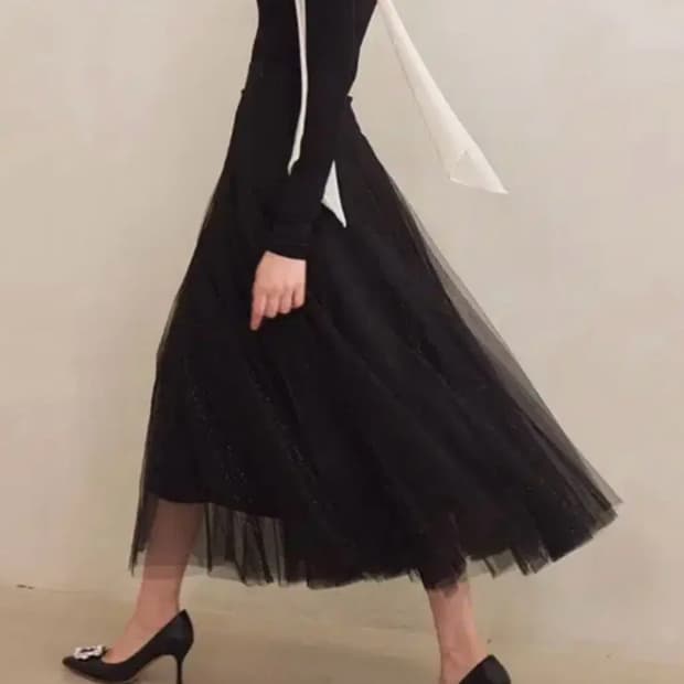 그레이스유 샤스커트 블랙