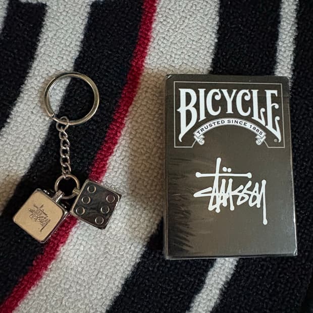 스투시 메탈 다이슨 키링 , 스투시 플레임카드 