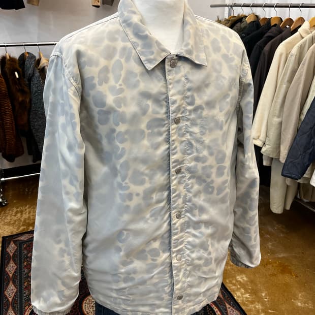 스투시 트루스루센트 레오파드 코치 자켓