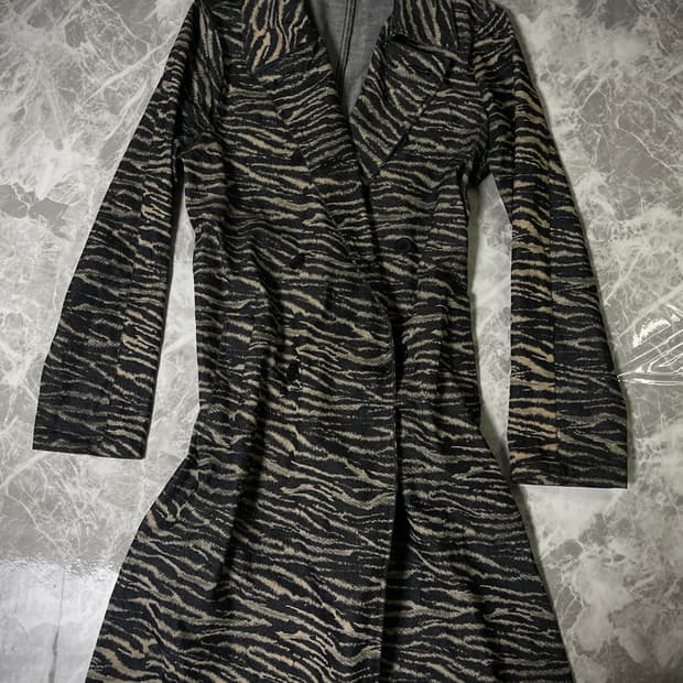 leopard trench coat