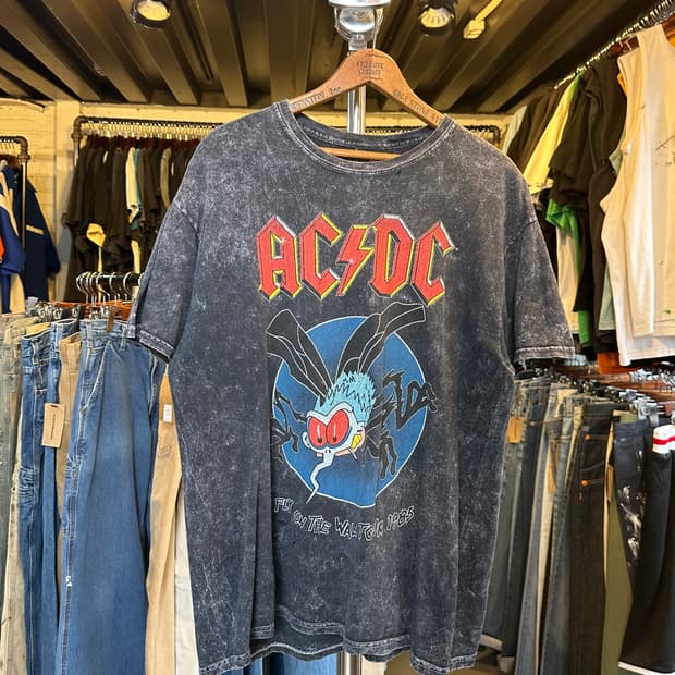 ACDC 락밴드 프린팅 티셔츠