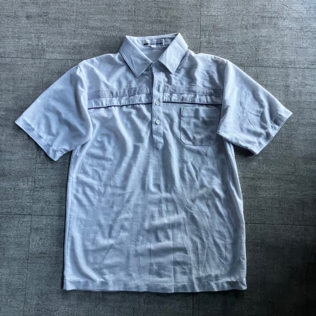 일본빈티지 Balggio 올드스쿨아메카지 혁오풍 반팔카라티셔츠