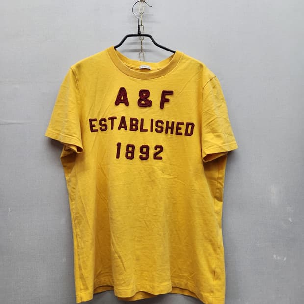 아베크롬비 빈티지 빅로고 반팔티 L(L)