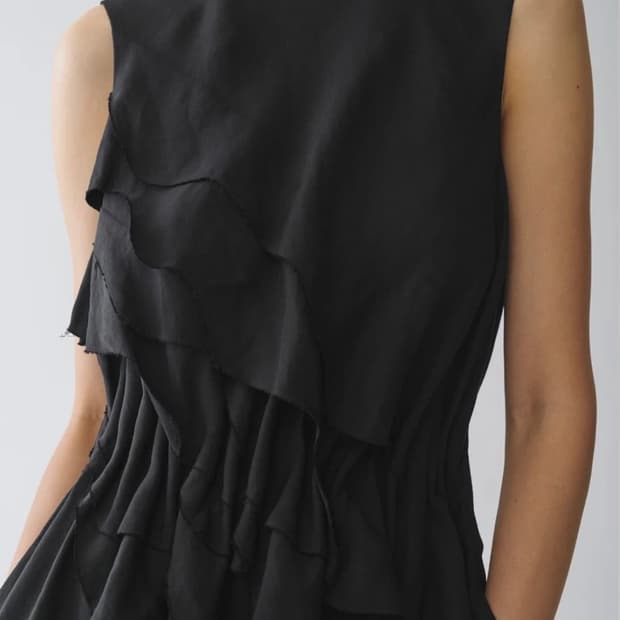 COS 레이어드 린넨 드레스