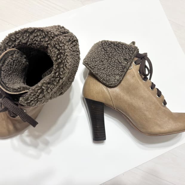 마린 수제화ㅡ 천연 양가죽 앵클 부츠 230/상태최상