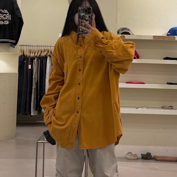 칼하트 코듀로이 포켓 셔츠 U1642