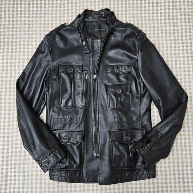STCO 양가중100 가죽자켓 남자100