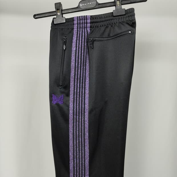 니들스 트랙팬츠 스트레이트 블랙/퍼플(펄) xs