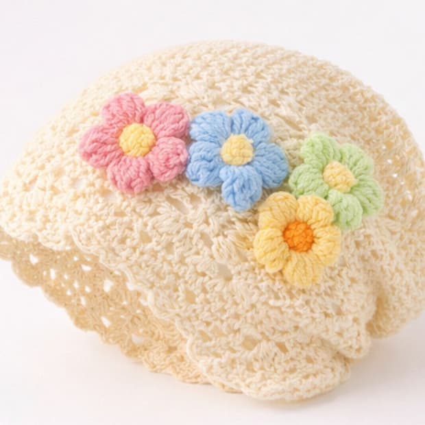 코바늘 니트 비니 F사이즈