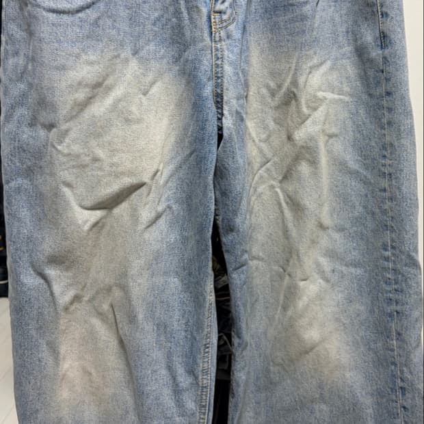 DIVEIN LOOSED WIDE DENIM PANTS (WASHED B