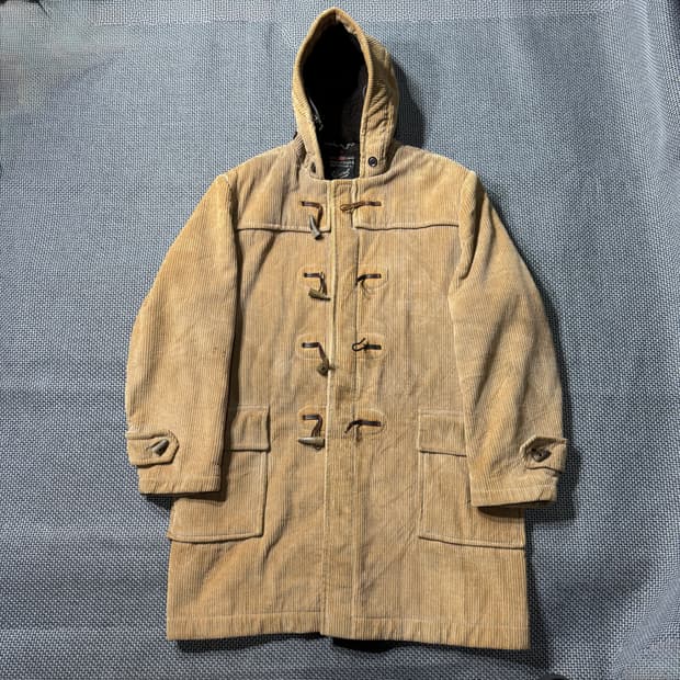 80s 글로버올 코듀로이 더플 코트 (old-8441)