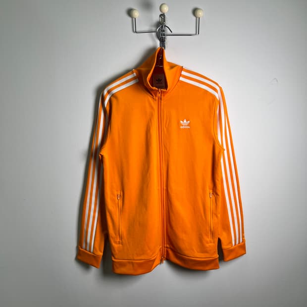 ADIDAS 아디다스 오렌지 베켄바우어 트랙탑 져지 XL