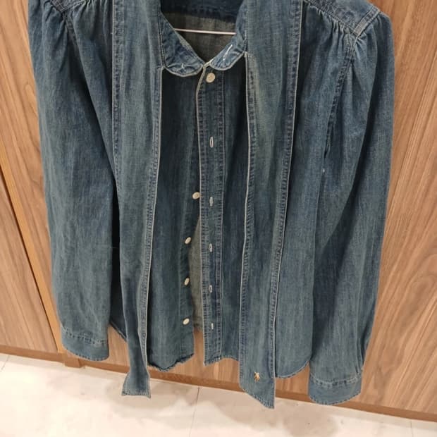 랄프로렌 리본타이 청 데님 자켓