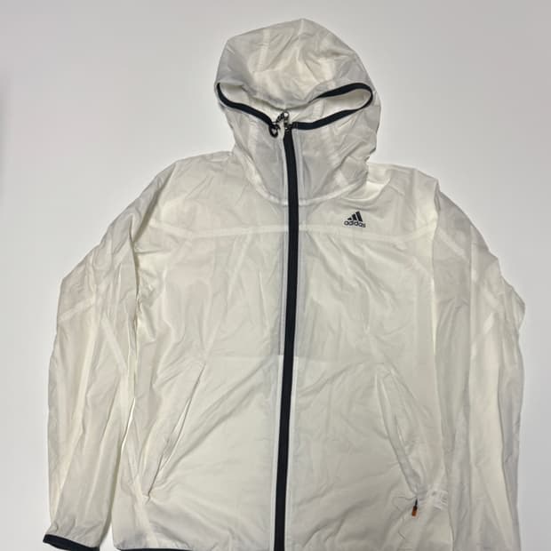 여성 아디다스 올드스쿨 초경량 가벼운 니일론 바람막이 S