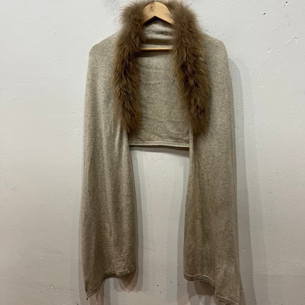 goa 고아 핀라쿤 퍼 캐시미어 블렌디드 숄