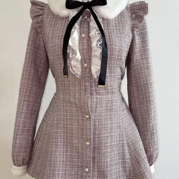 시허니 트위드 셋업