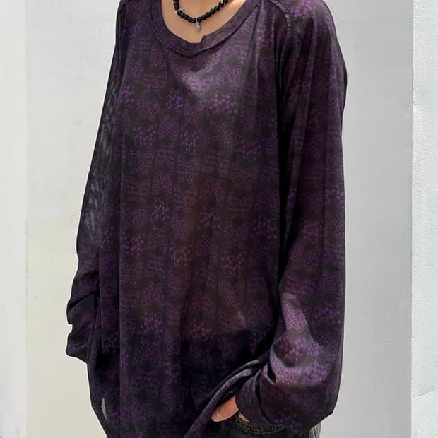 Needles mesh long sleeveless