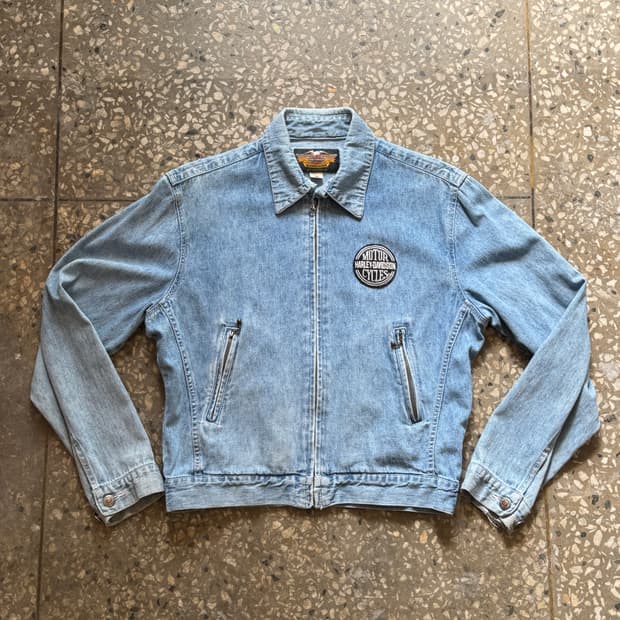 90s 할리 데이비슨 데님 집업(O73)