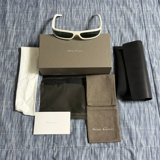 (OS) 릭오웬스 fog 포그 선글라스 화이트 