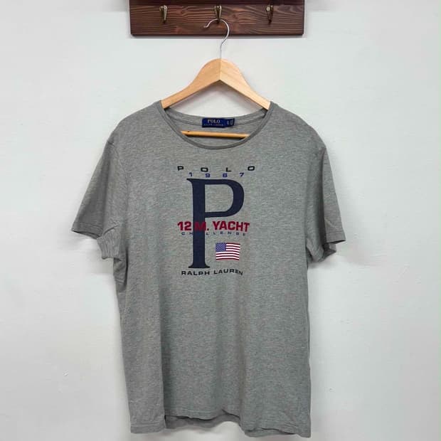 [XL] 폴로 랄프로렌 12 요트 챌린지 그래픽 반팔 티셔츠