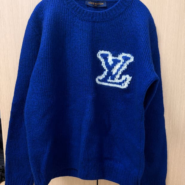 루이비통 인타르시아 니트 L 블루