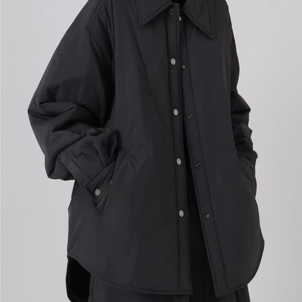 트리밍버드 padded set-up shirts [charcoal]
