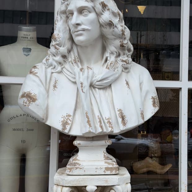 빈티지 소품 클래식 석고상 기둥포함