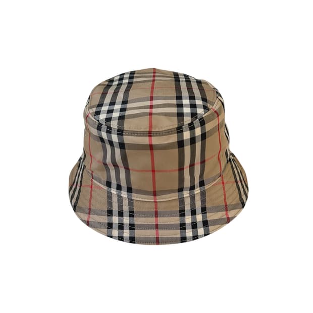 [L] 버버리 빈티지 노바체크 코튼 버킷햇