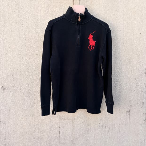 폴로 랄프로렌 레드 빅포니 반집업