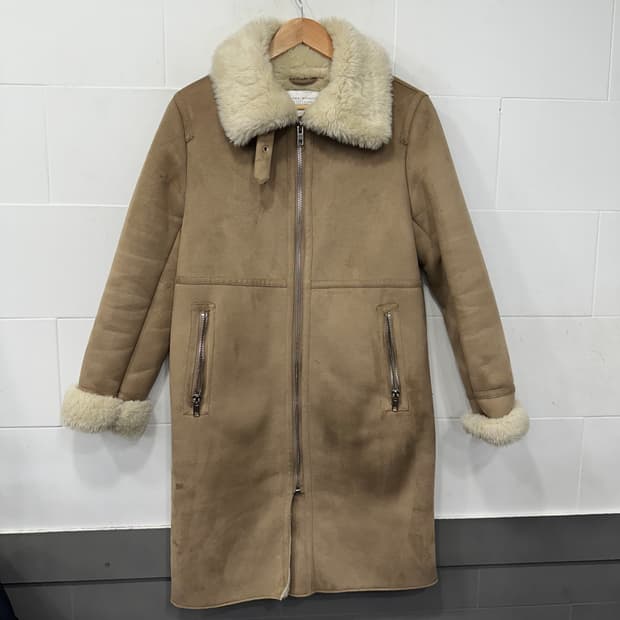 자라우먼 롱 무스탕