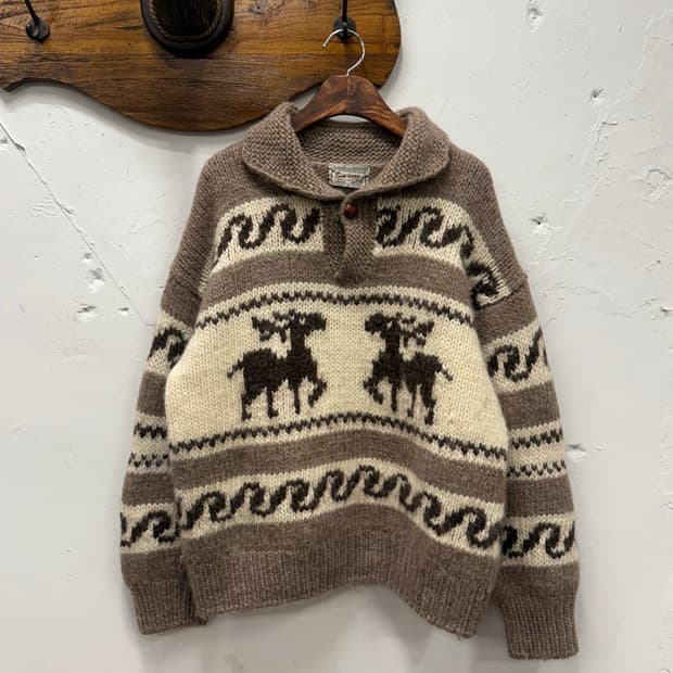 L) Cowichan Wool Sweater