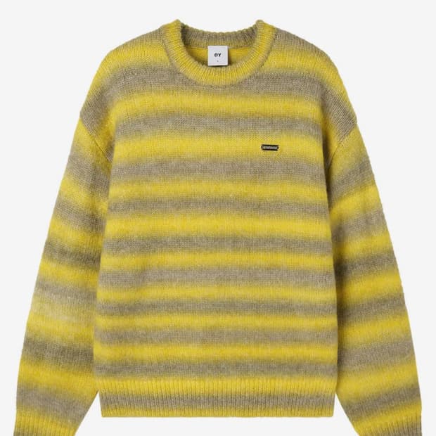 오와이 스트라이프 니트