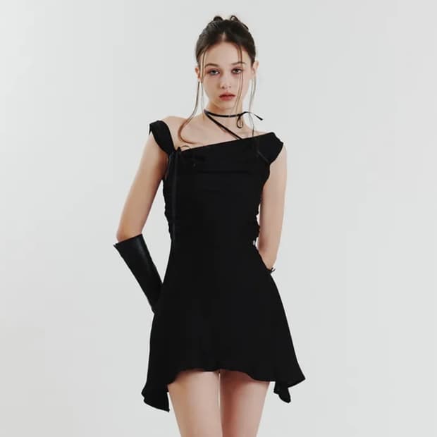 페인오어플레져 듀카울 드레스 블랙 S