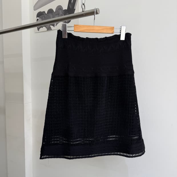JAPANESE BRAND (Made in Japan) 펀칭 시스루스커트