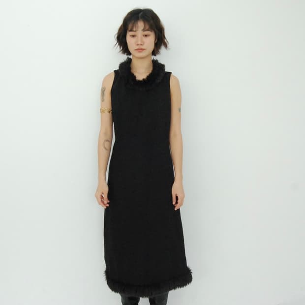Atsuro tayama fur 2way dress