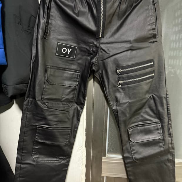 오와이 레더 바지 L