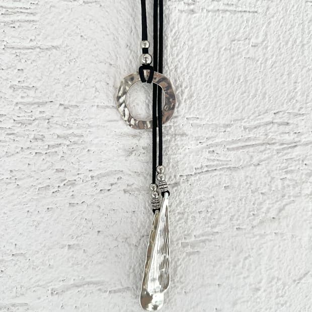 Ring gather point necklace