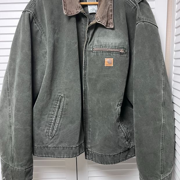 [2XL] 칼하트 J97 MOS 디트로이트 자켓 모스 그린