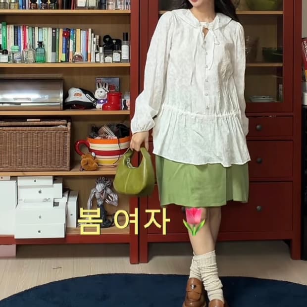 비비안웨스트우드 그린 랩 스커트 38