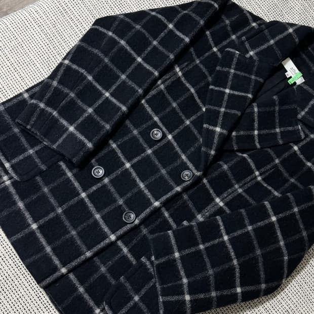 아떼 바네사 브루노 체크 더블코트